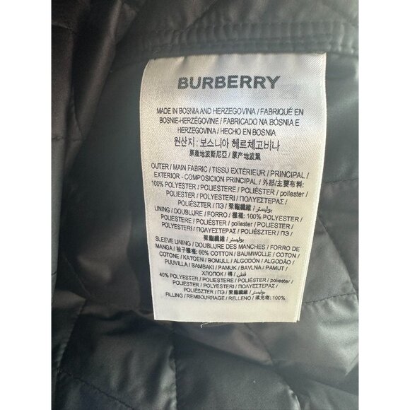 Burberry Women's Tything Diamond Quilted Double Breasted Coat M - Picture 8 of 11